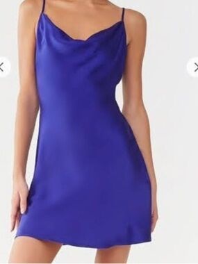 Satin  Slip Dress Purple